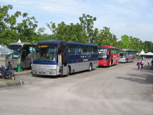 At the bus depot in Kuala Lumpur